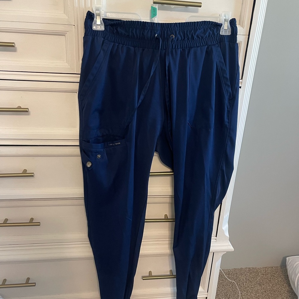 Healing Hands Navy Blue Women's Pants